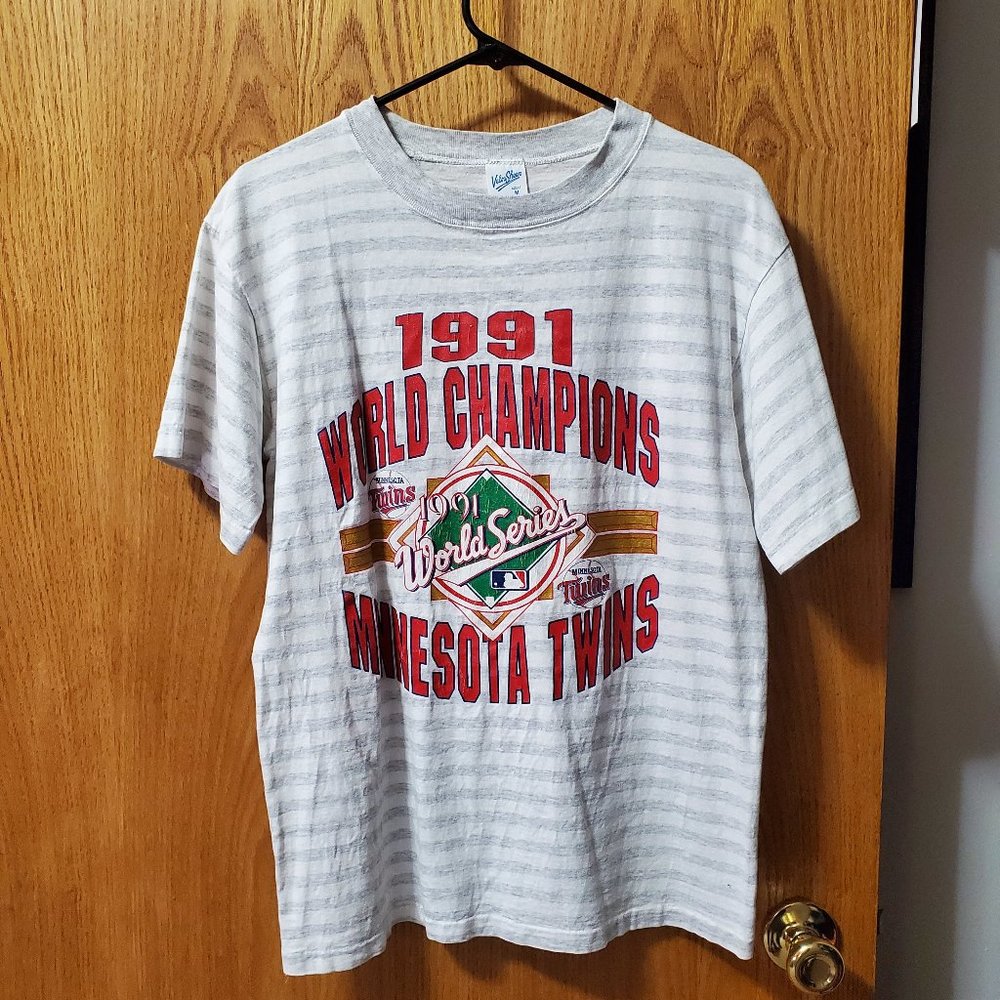 Vintage 1991 Minnesota Twins World Series t shirt M - MLB